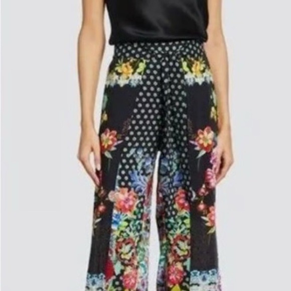 Johnny Was Multicolor Floral Patchwork Pants - Picture 13 of 14